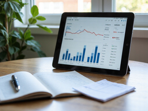 Financial planning tools on a tablet